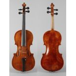 Violine J. Charles Anfang 20. Jh., auf Klebezettel bezeichnet J. Charles, Maitre Luthier de Paris,