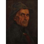 Reinhold Schweitzer, Herrenportrait Bildnis eines Herrn mit Hut und dem Betrachter zugewandtem Blick