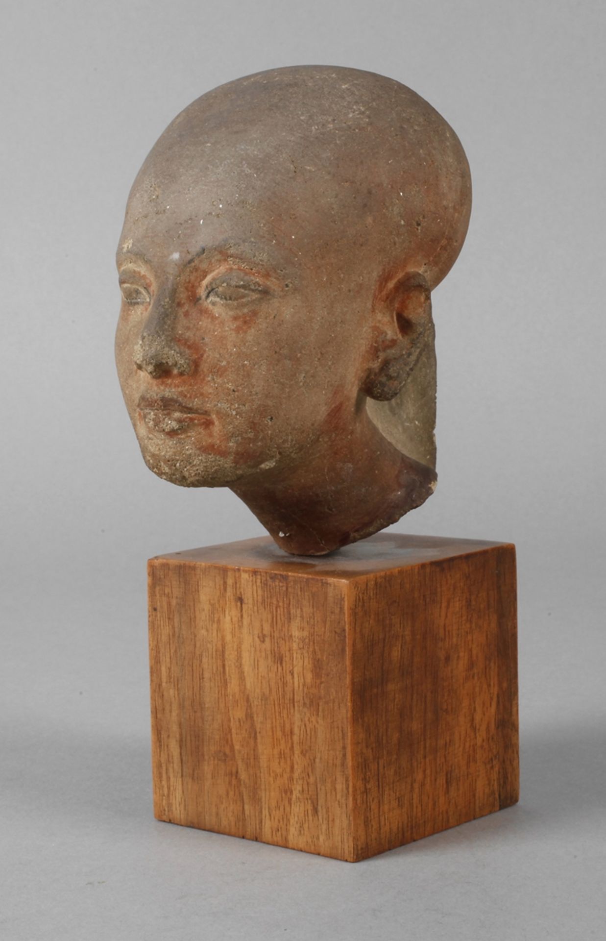 Kopf der Maket-Aton gut ausgeführte Replik nach dem Kopf einer der Töchter Amenophis IV. (