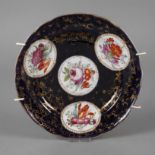 Meissen Teller Marcolinizeit unterglasurblaue Schwertermarke mit Stern 1774-1815 sowie Ritznummer 2,