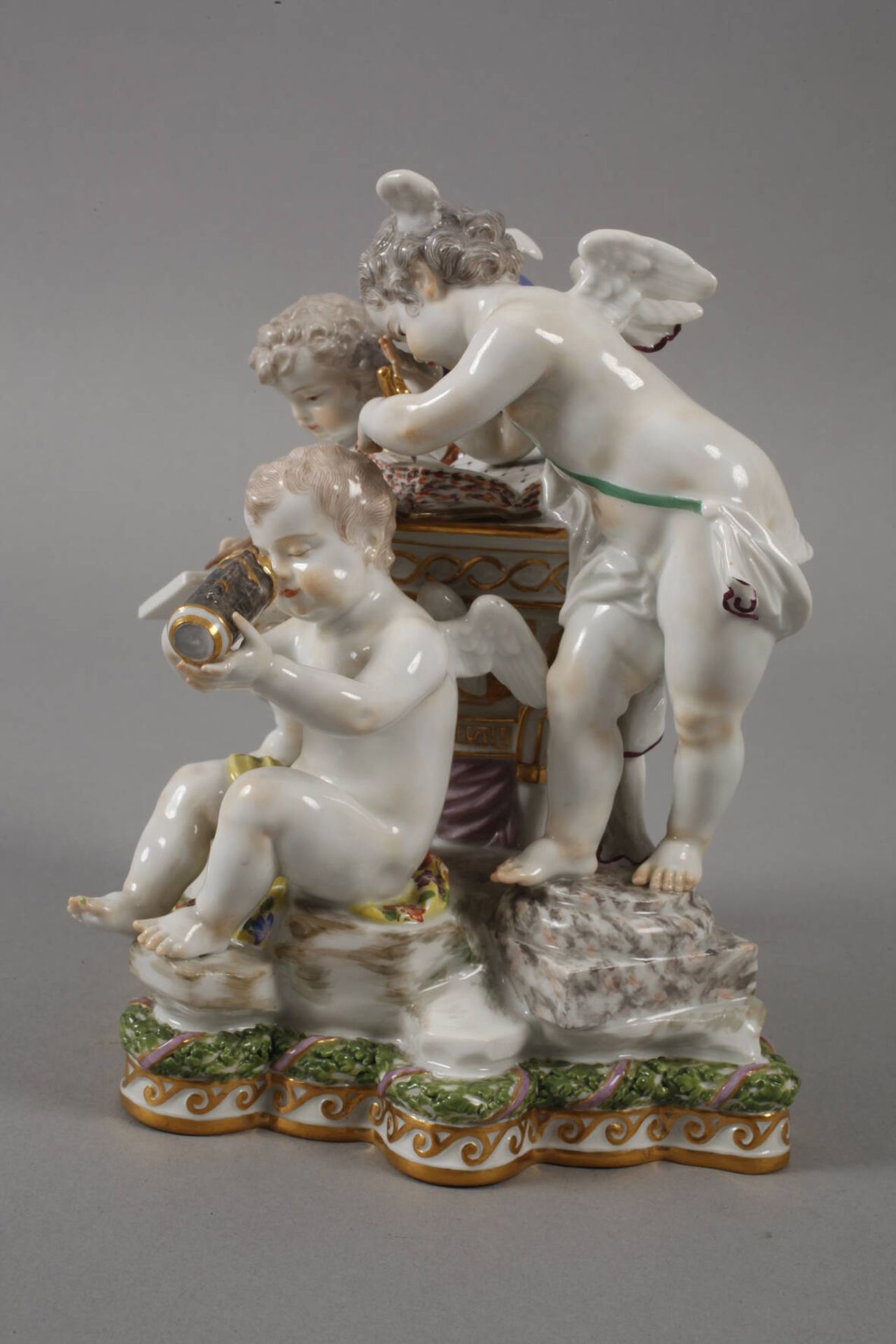 Meissen "Allegorie - Die Astronomie" aus einer Serie von 40 Gruppen für Kaiserin Katharina II., - Image 2 of 6