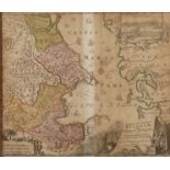 Johann Baptista Homann, Karte Kaspisches Meer links unten figürliche Kartusche und hier betitelt „