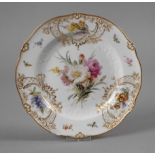 Meissen Teller mit Weichmalerei unterglasurblaue Knaufschwertermarke 1860-1924, 1. Wahl,