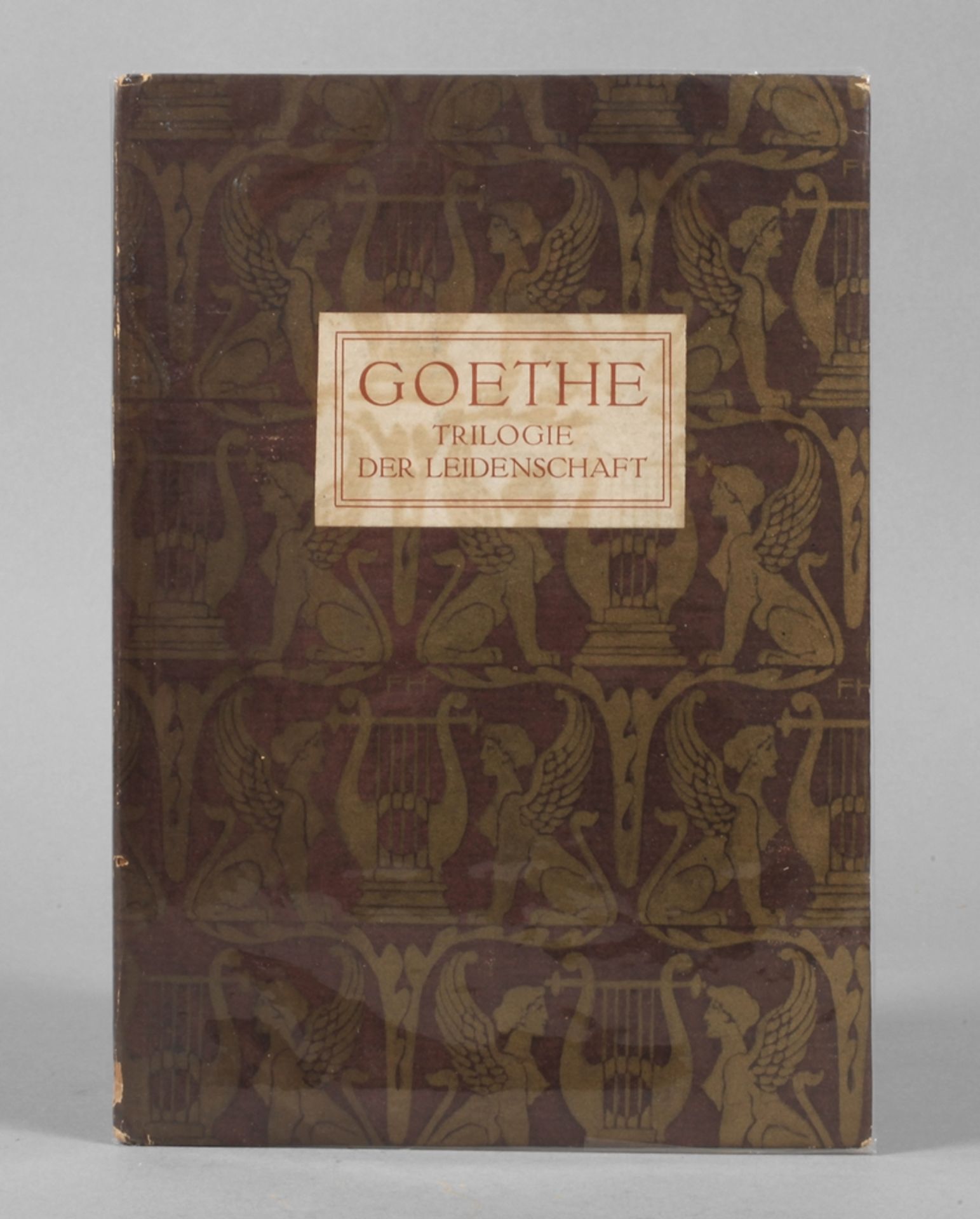 Goethe - Trilogie der Leidenschaft An Werther/Elegie/Aussöhnung, 1918 bei Breitkopf und Härtel in
