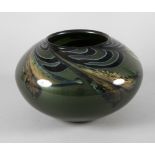 Charles Lotton Vase Studioglas USA 1991, signiert und datiert, Modellnummer 19-2, farbloses Glas,