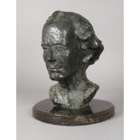 nach Auguste Rodin, Büste Komponist Gustav Mahler recto datiert 1909 und signiert "A. Rodin",