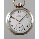 Taschenuhr Glashütte Lange-Uhr 1930er Jahre, auf Ziffernblatt und Werk gemarkt „Deutsche