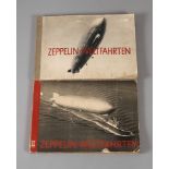 Zeppelin-Weltfahrten hrsg. von Club-Zigaretten 1933, zwei Sammelalben, wenige Bilder fehlen,