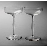 Poschinger zwei Champagnerkelche wohl leicht abgewandelte Hüttenvariante des 1898 von Peter