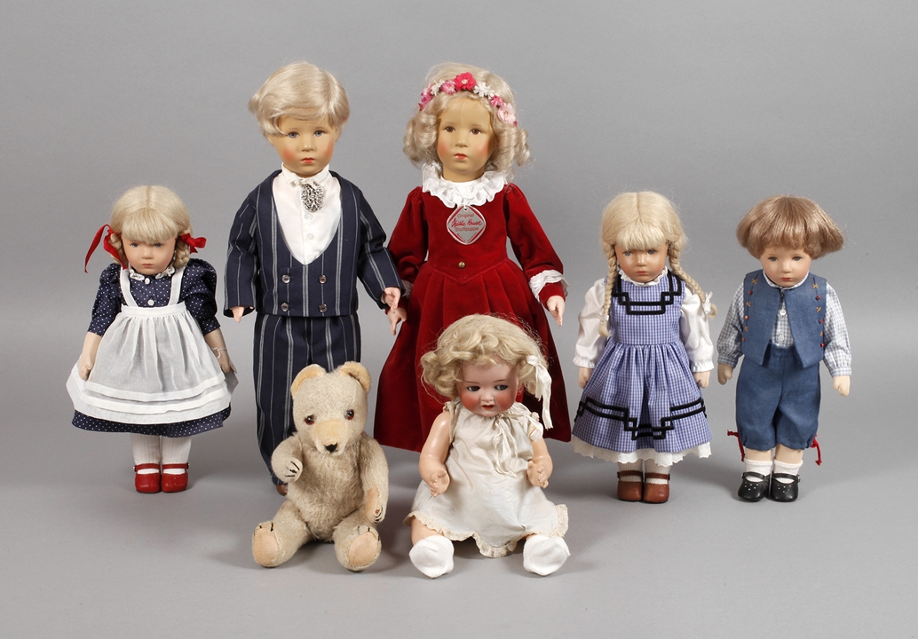 Sammlung Käthe Kruse Puppen und Teddy Junge und Mädchen Typ VIII: Das deutsche Kind, sowie