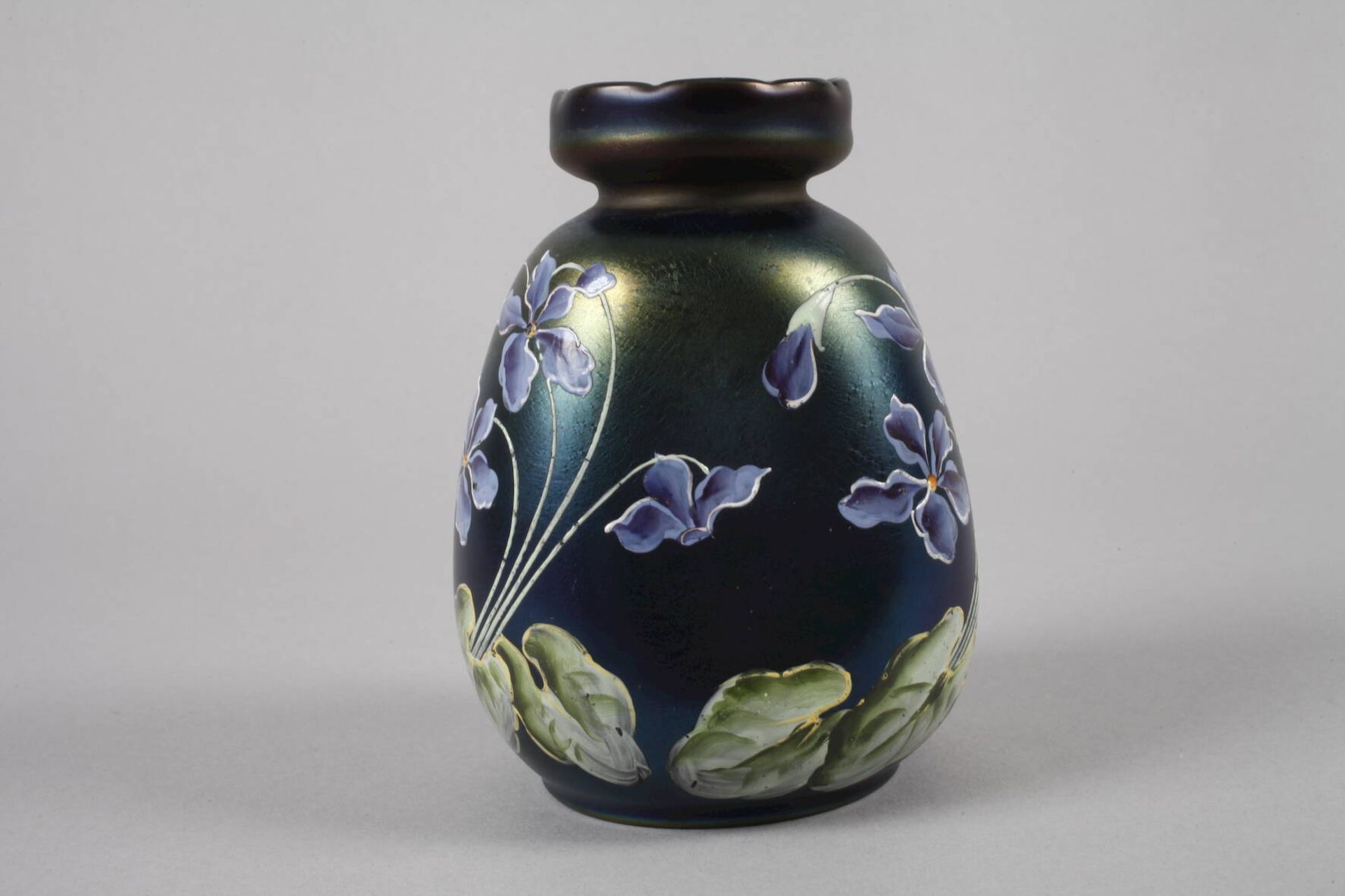 Vase Ferdinand von Poschinger Glashüttenwerke Buchenau, um 1899, Entwurf wohl Betty Hedrich, - Bild 2 aus 3