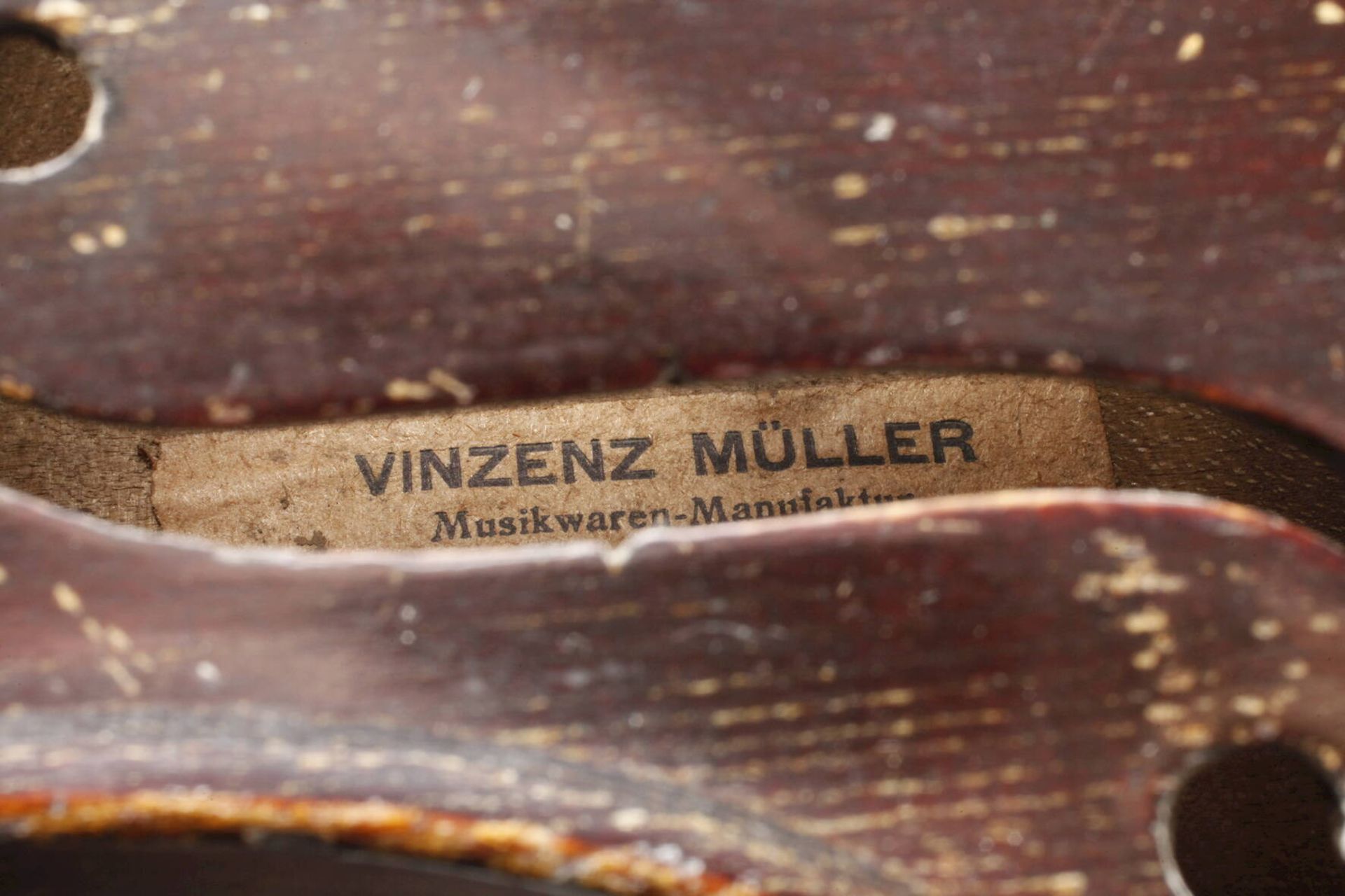 Violine Vinzenz Müller Anfang 20. Jh., auf Klebezettel bezeichnet Vizenz Müller Musikwaren- - Image 6 of 7