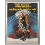 Plakat James Bond "Diamantenfieber" 1971, französische Herausgabe von MGM/UA Entertainment Co.,