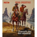 Umschlagentwurf für "Jenseits des Rio Grande" originaler Umschlagentwurf für das Buch von Fred
