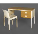 Schreibtisch mit Stuhl 1970er Jahre, Stuhl Entwurf Vico Margestretti für Artemite Milano, Modell