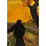 nach Vincent van Gogh, Sämann bei Sonnenuntergang nach einem um 1888 entstandenen Gemälde von
