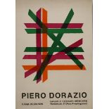 Piero Dorazio, Plakat originalgrafisches Plakat entstanden anlässlich einer Ausstellung in der