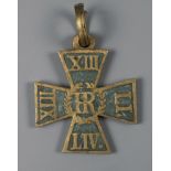 Ehrenkreuz für die Feldzüge 1814 durch die vier regierenden reußischen Fürsten im August 1814