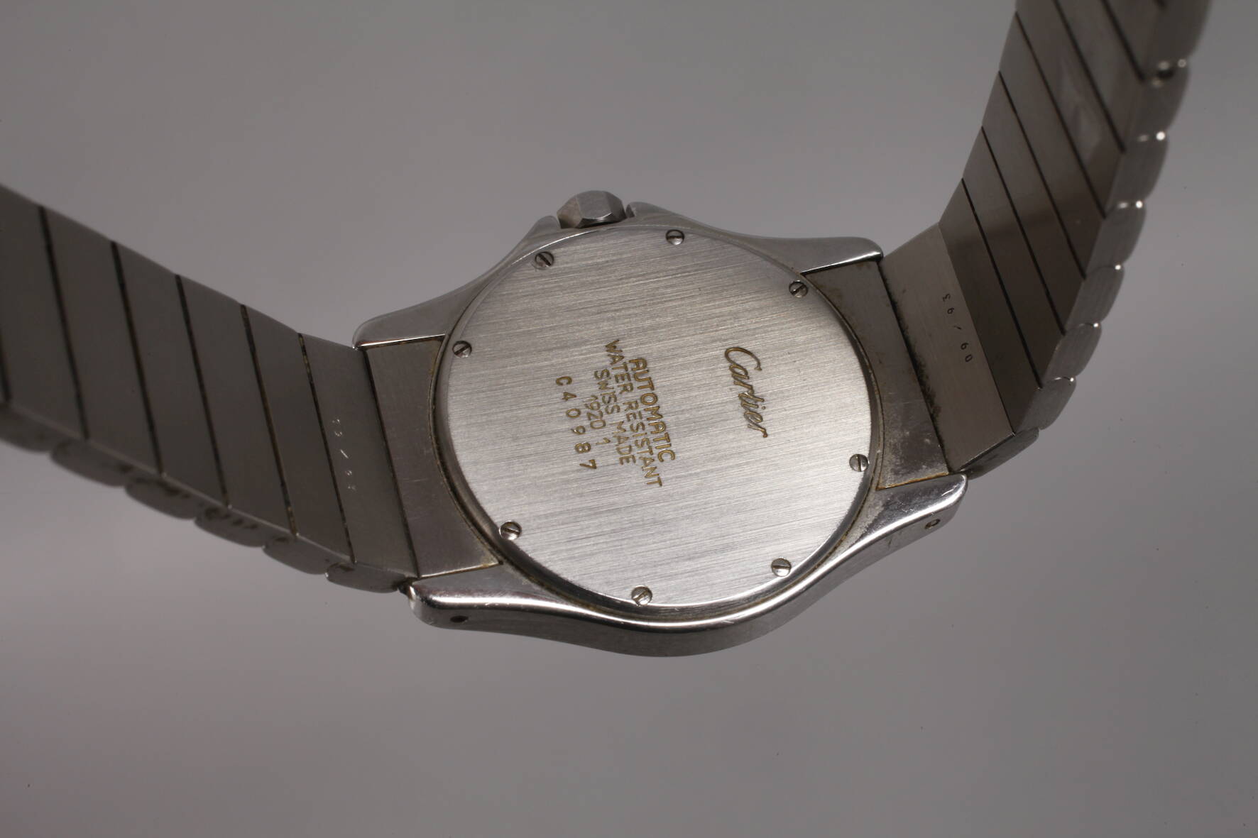 Herrenarmbanduhr Cartier um 2000, Automatikwerk, Gehäuse und Armband mit Faltschließe in - Image 2 of 4