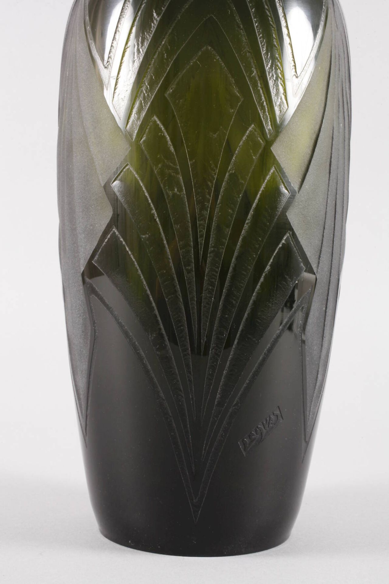 Legras große Vase um 1925, Verreries de St. Denis et de Pantin Réunies, Legras & Cie., signiert, - Bild 3 aus 4