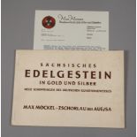 Werbekatalog Max Möckel Zschorlau 1930er Jahre, Sächsisches Edelgestein in Gold und Silber, 31