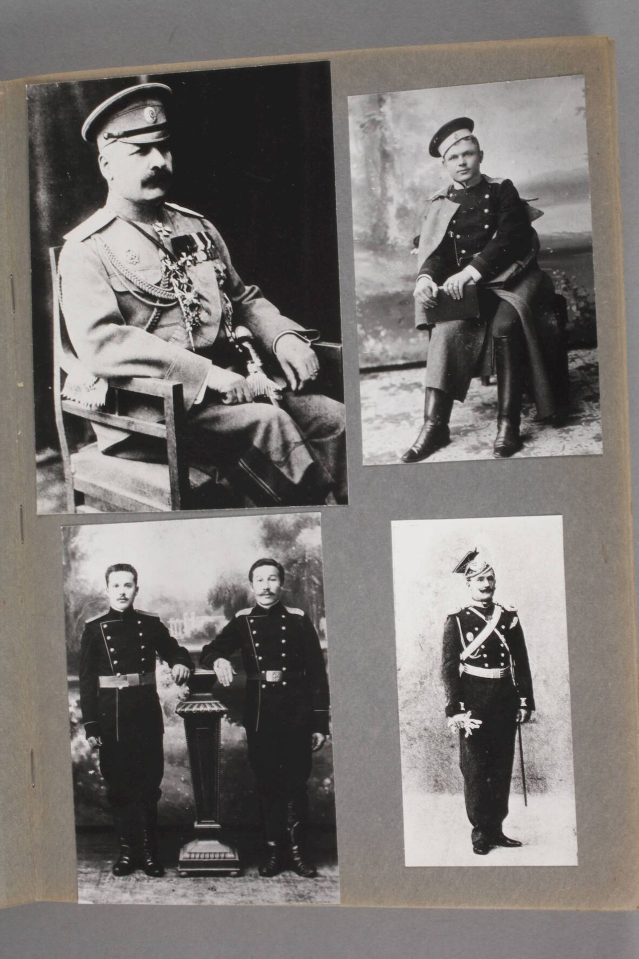 Sammlung Portraitfotografien russisches Militär vor 1917 angelegt 2. Hälfte 20. Jh., ca. 95 - Bild 3 aus 7