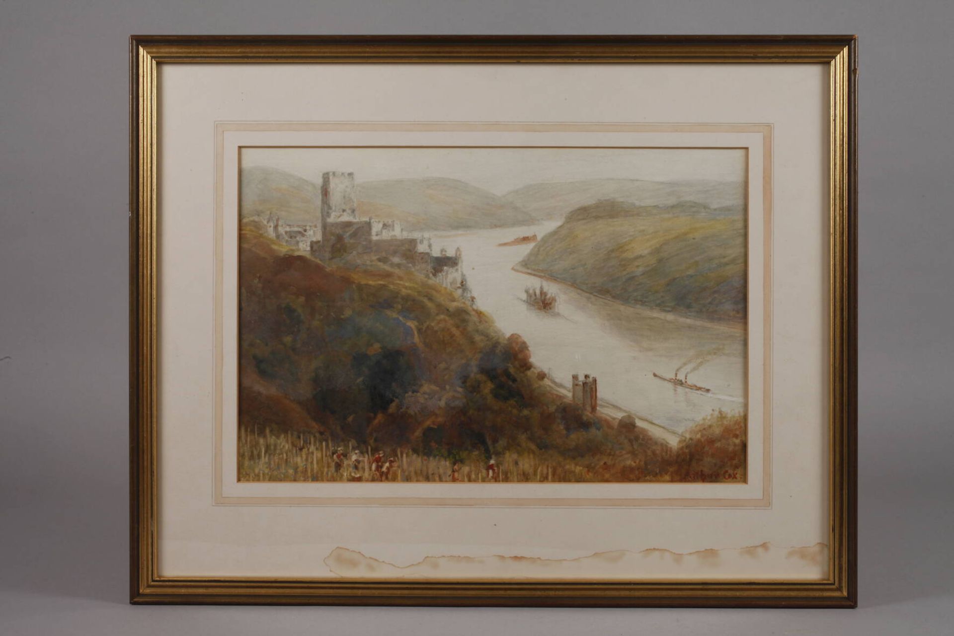 Arthur Cox, Blick auf Burg Gutenfels am Rhein - Bild 2 aus 3