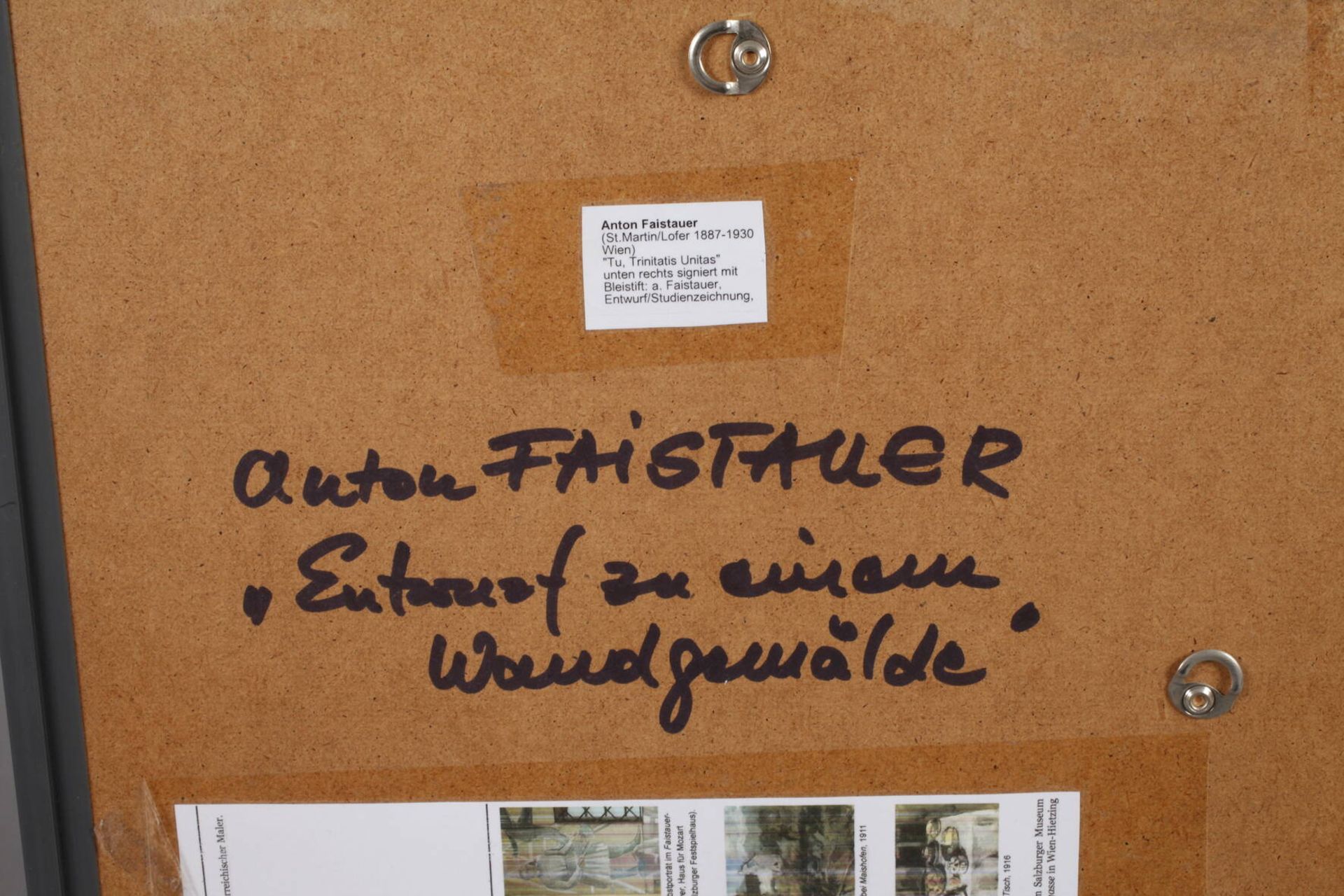 Anton Faistauer, attr., Heilige Dreifaltigkeit - Bild 4 aus 4