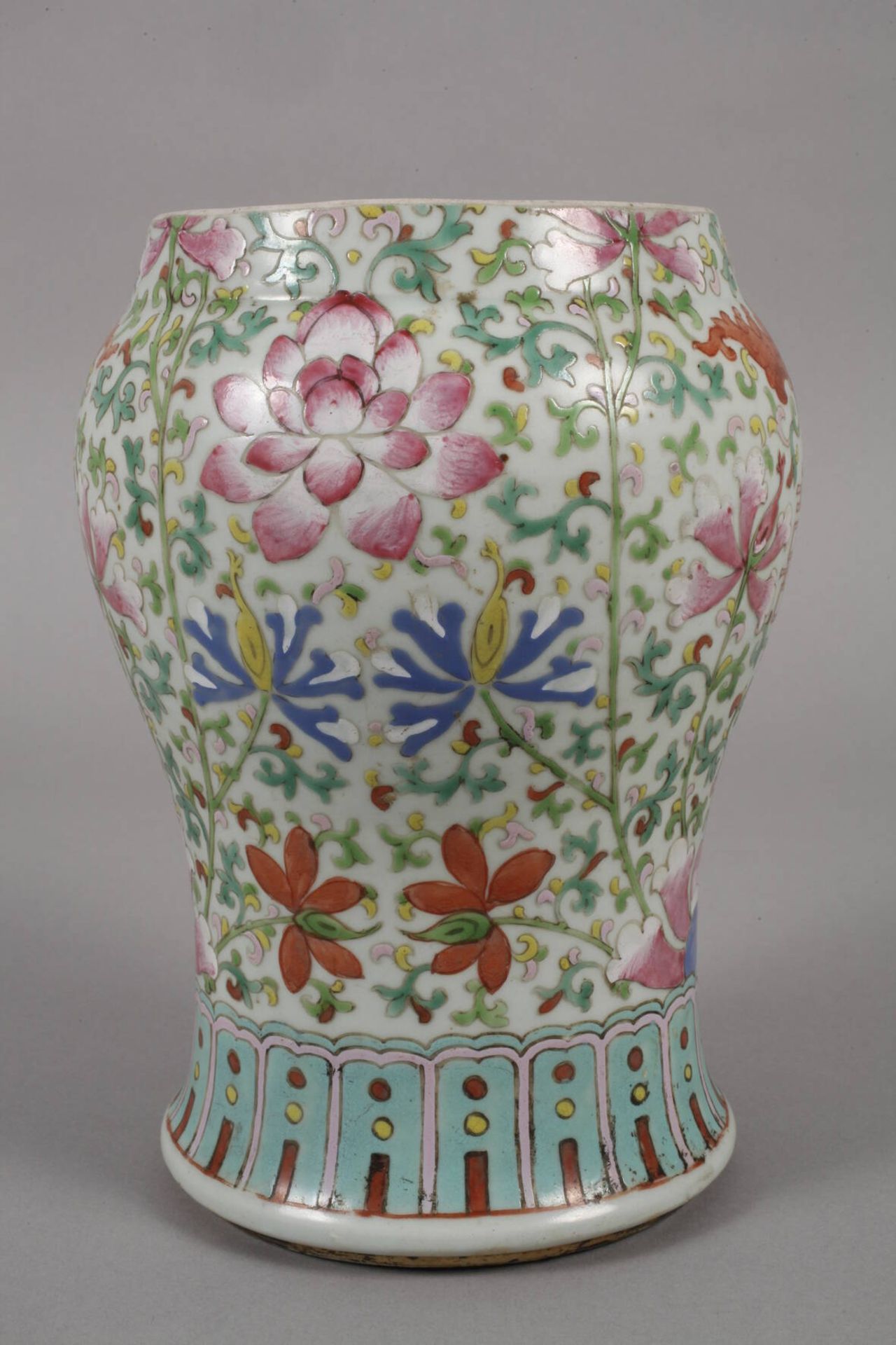 Vase China Famille rose - Bild 2 aus 4