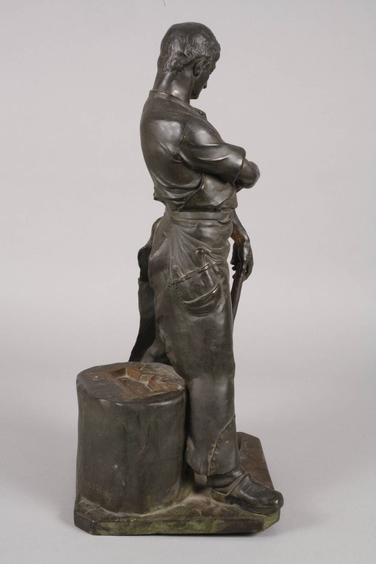 Karl Kretschmer, große Bronze Schmied - Image 3 of 8