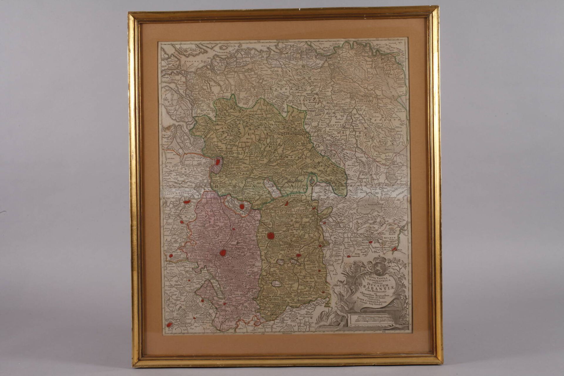 Tobias Konrad Lotter, Karte Herzogtum Brabant - Image 2 of 3