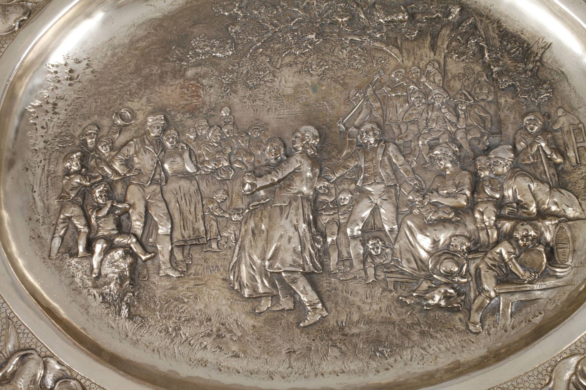 Silberwandplatte im Barockstil - Image 2 of 5
