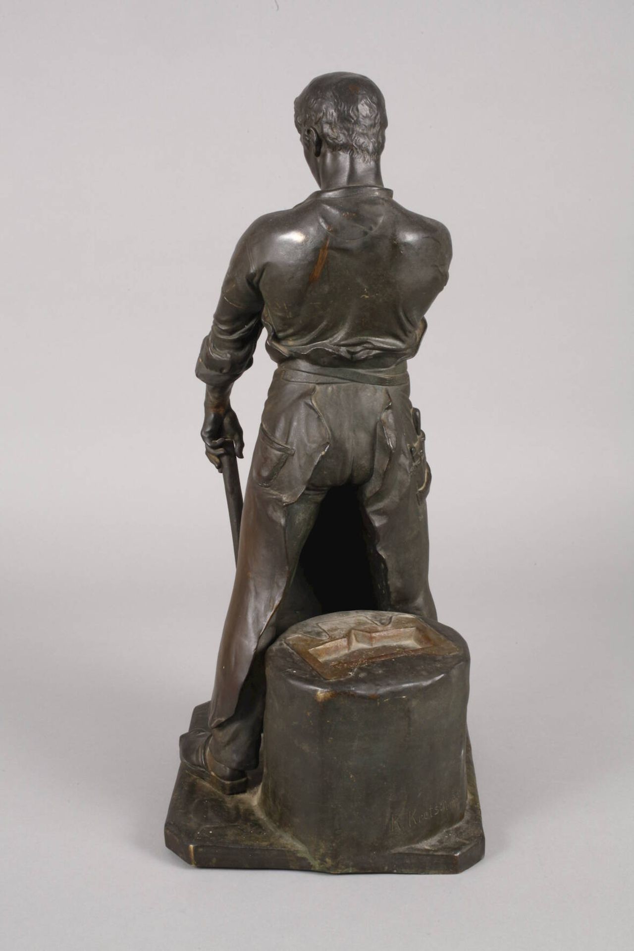 Karl Kretschmer, große Bronze Schmied - Image 4 of 8