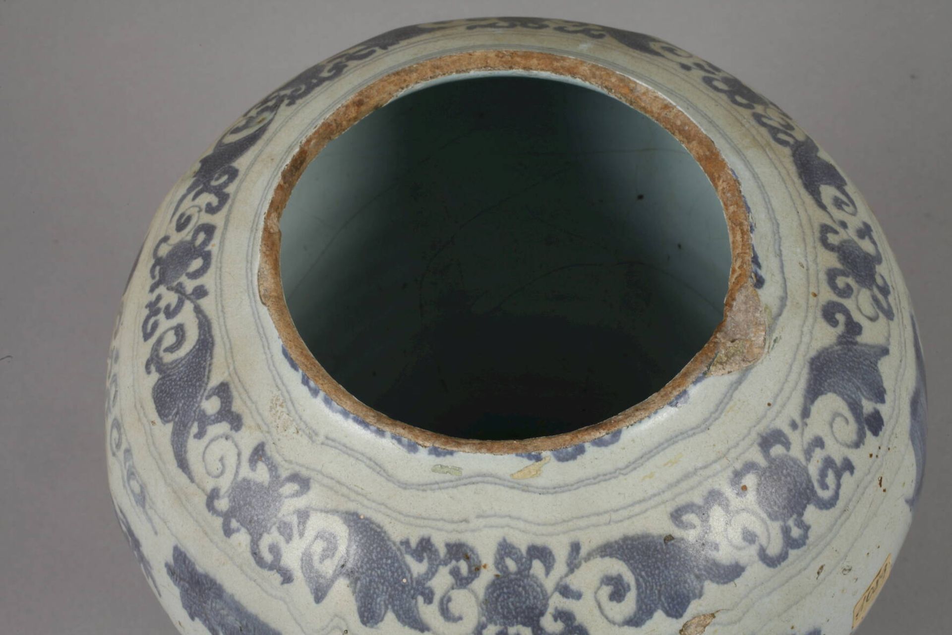 Vase mit japonisierendem Dekor - Bild 6 aus 7