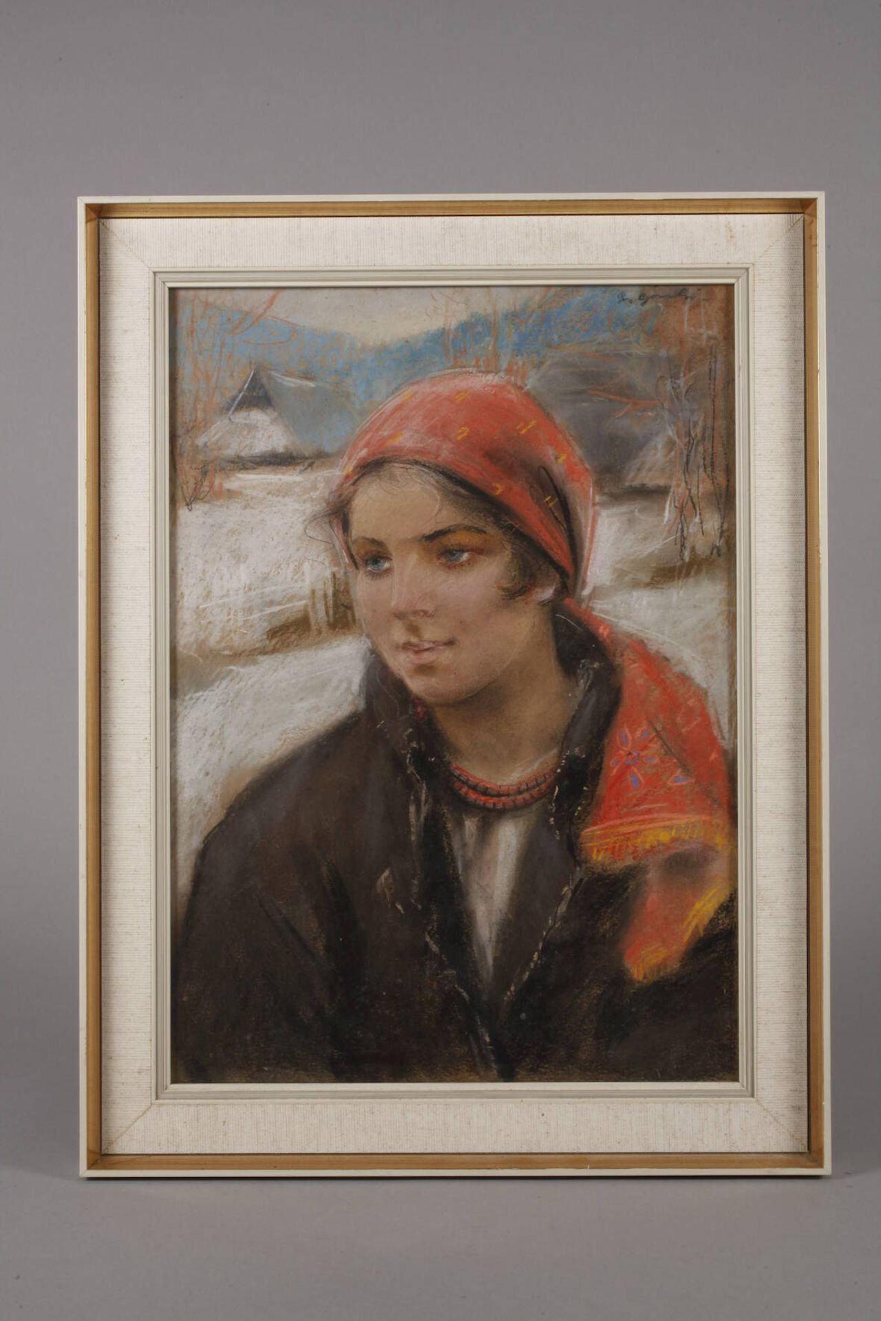 Stanislaw Gorski, Mädchen mit rotem Kopftuch - Bild 2 aus 4