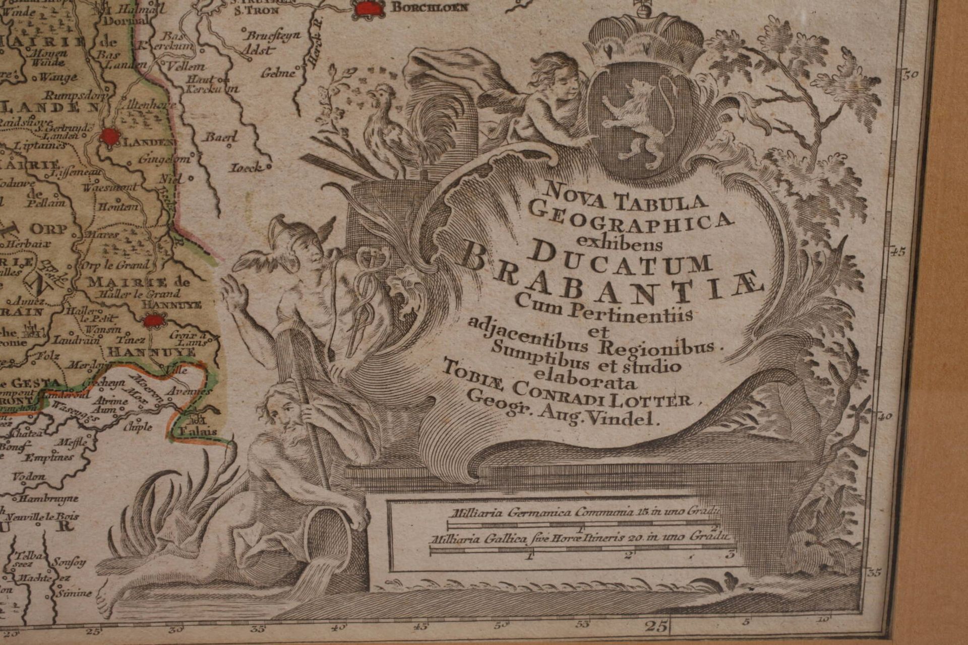 Tobias Konrad Lotter, Karte Herzogtum Brabant - Image 3 of 3