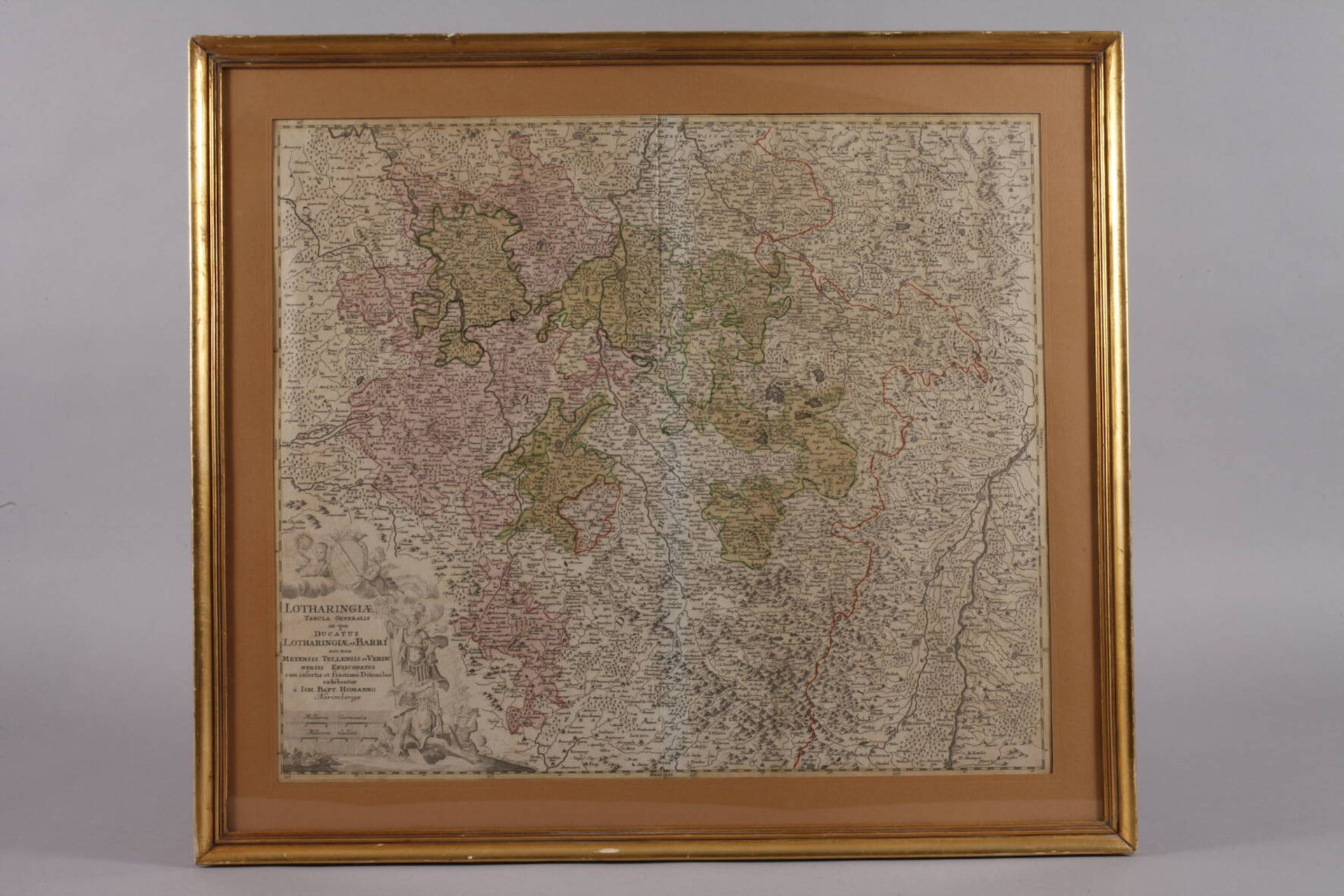 Johann Baptist Homann, Karte Lothringen - Image 2 of 3