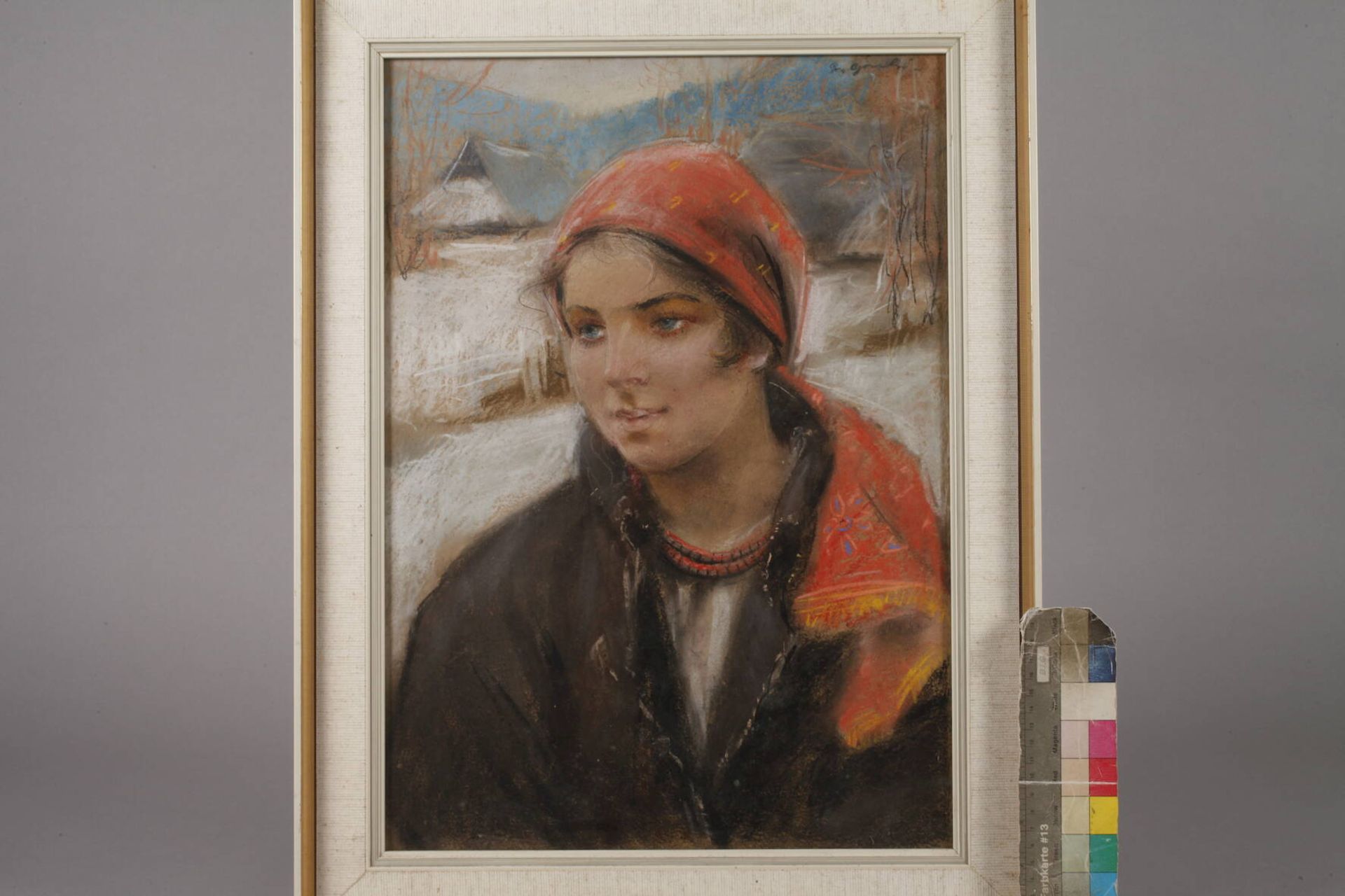 Stanislaw Gorski, Mädchen mit rotem Kopftuch - Bild 3 aus 4