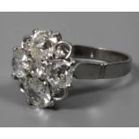 Damenring mit Diamanten von ca. 3,3 ct