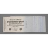 Konvolut Reichsbanknoten