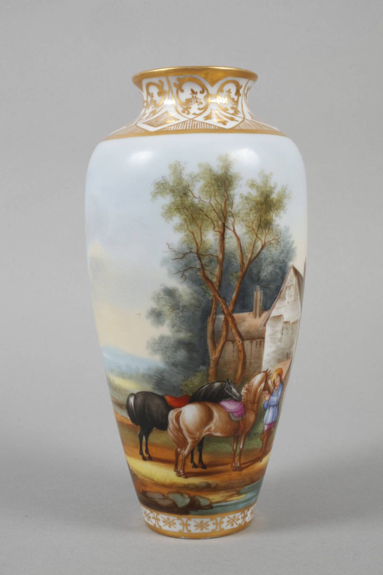 Berlin-Teltow Vase mit Landschaftsdekor - Image 2 of 6