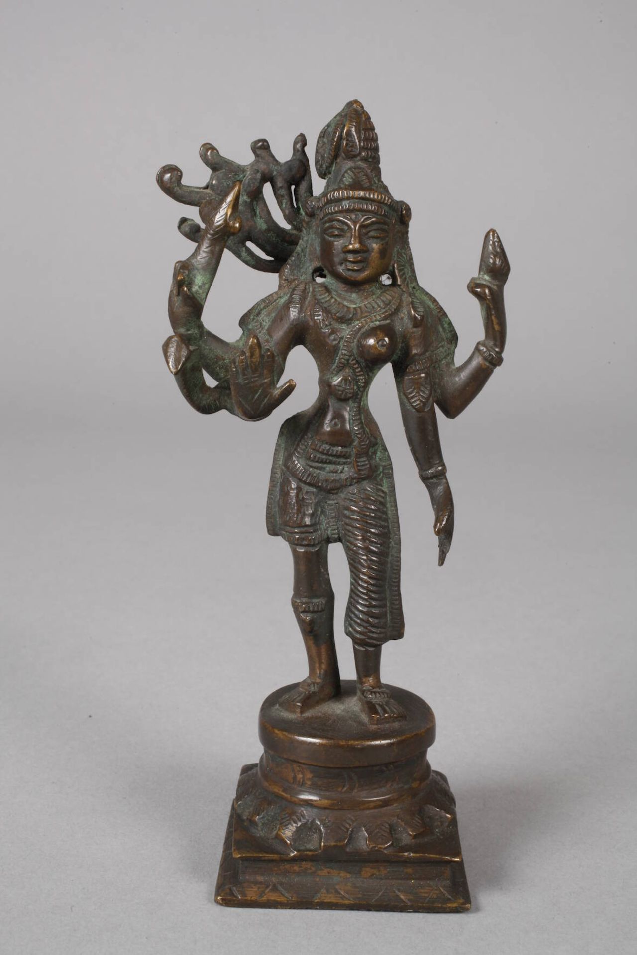 Kleinbronze Ardhanarishvara - Bild 3 aus 4