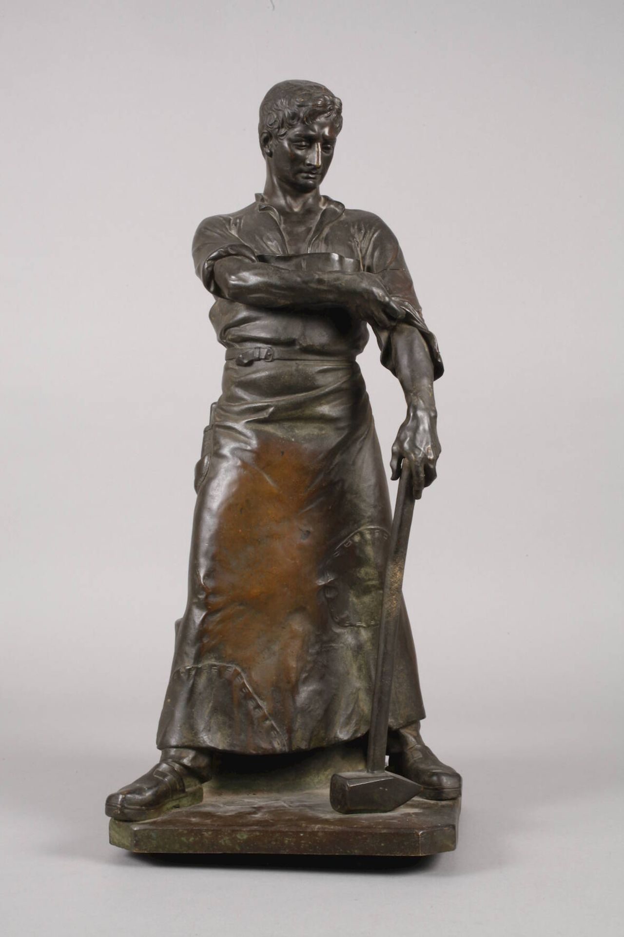 Karl Kretschmer, große Bronze Schmied - Bild 2 aus 8