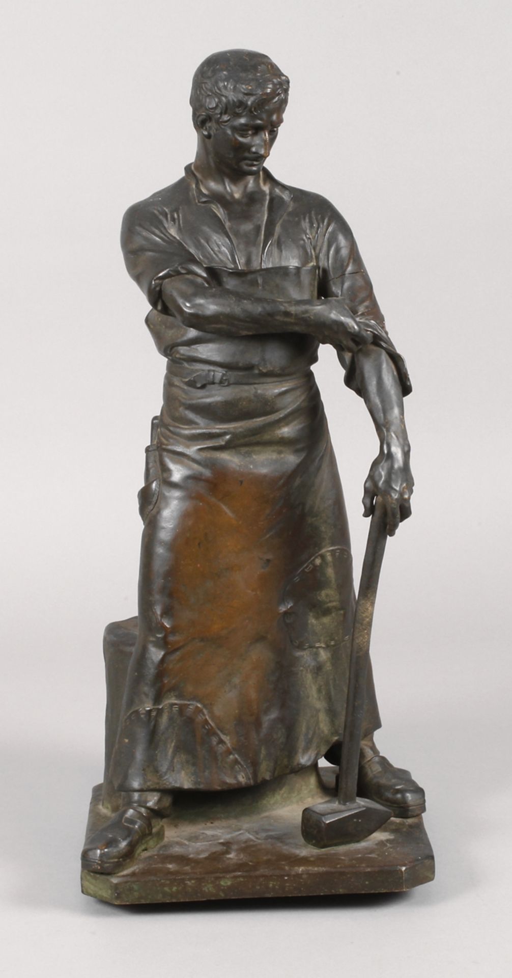 Karl Kretschmer, große Bronze Schmied