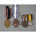 Vier Auszeichnungen 1. Weltkrieg
