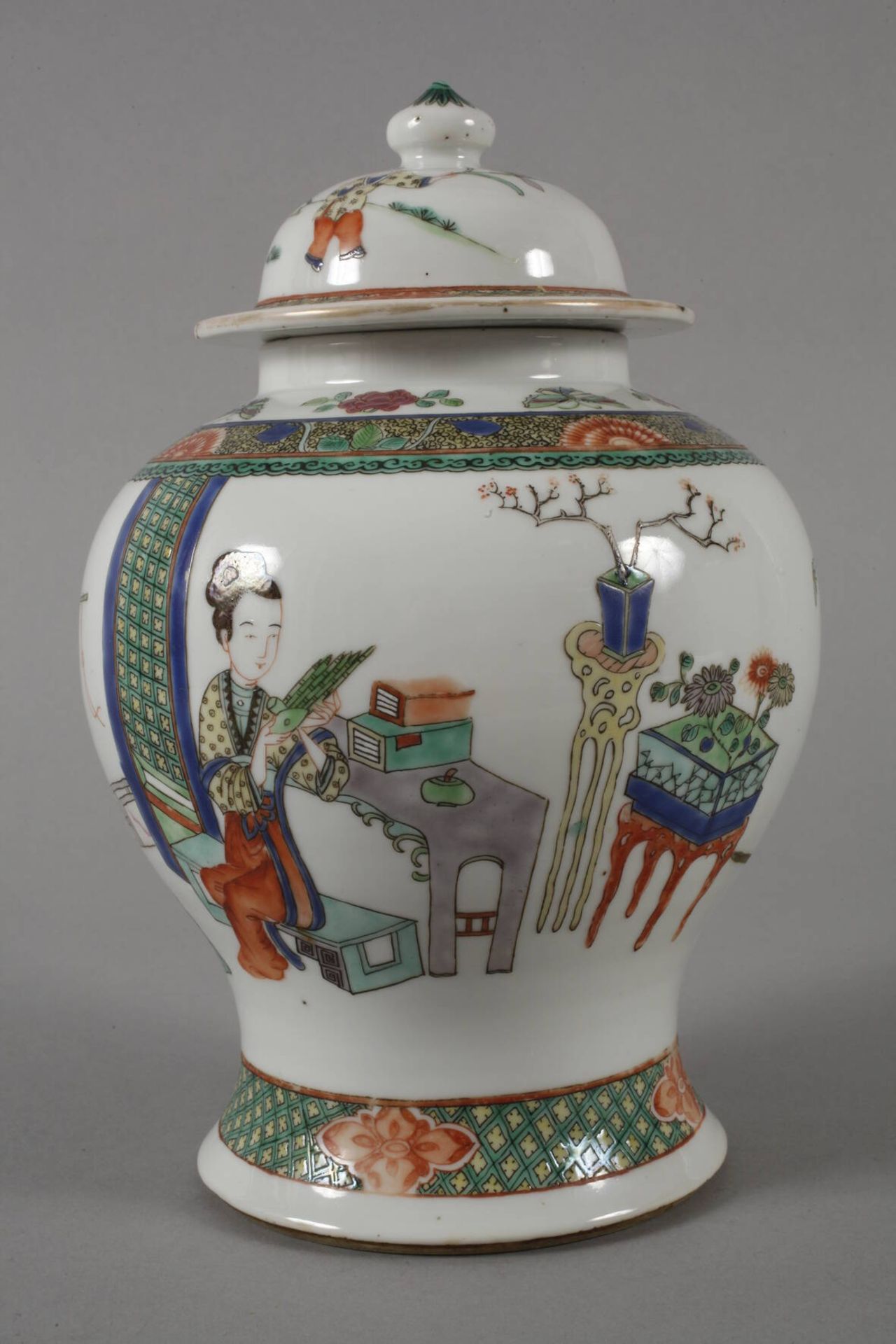 Deckelvase China - Image 2 of 7