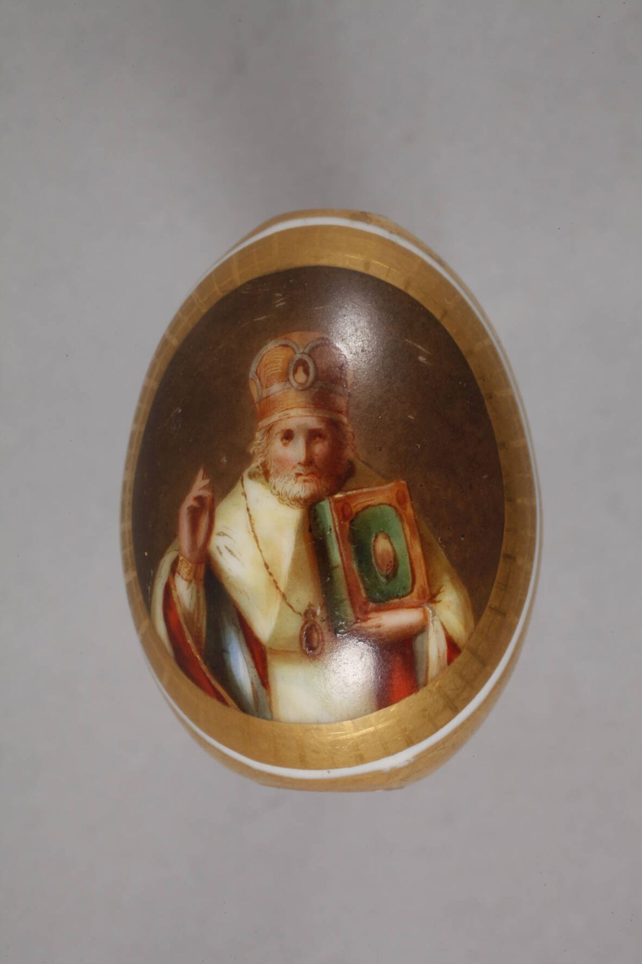 Osterei mit dem Heiligen Nikolaus von Myra - Image 2 of 5