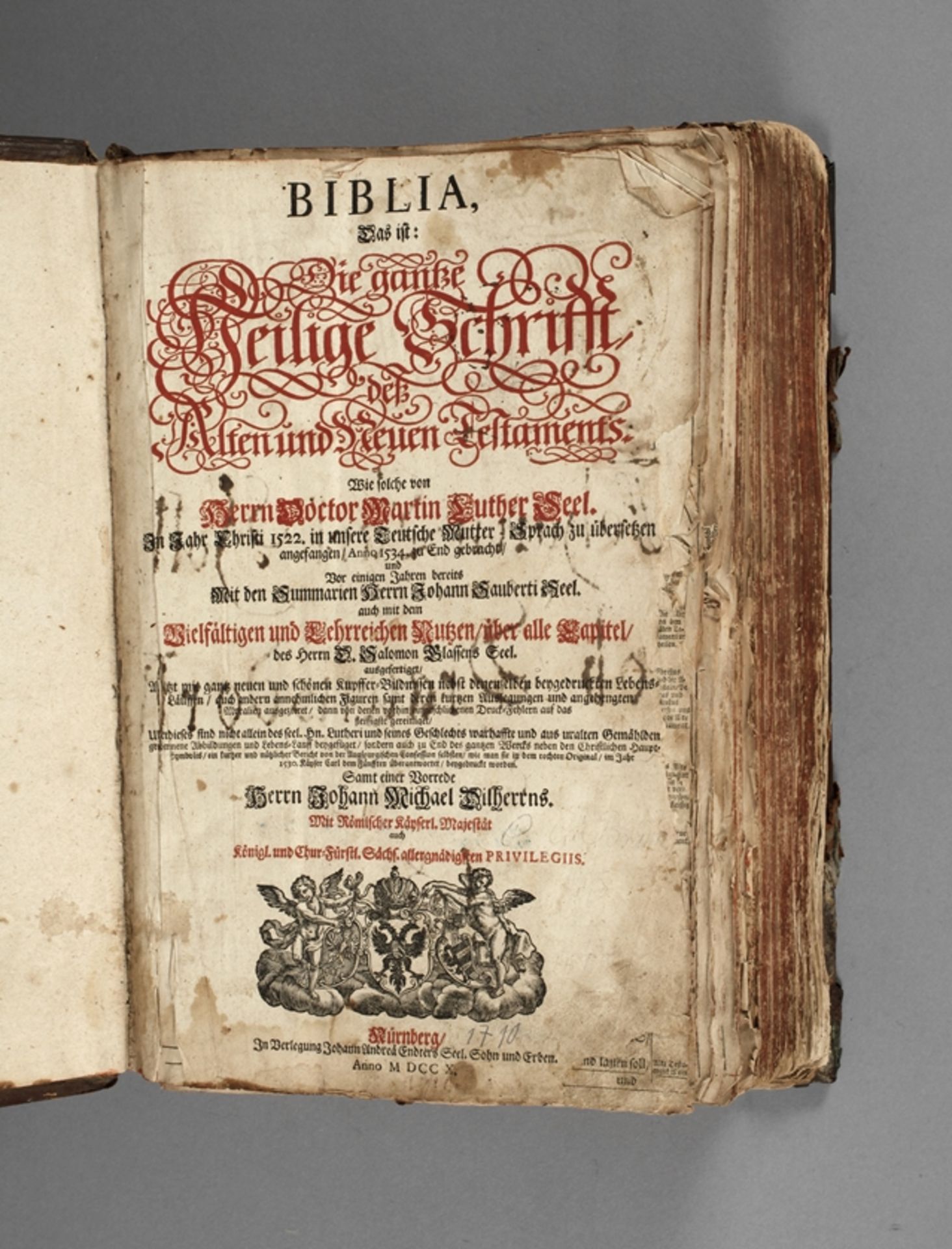 Bibel Nürnberg 1710