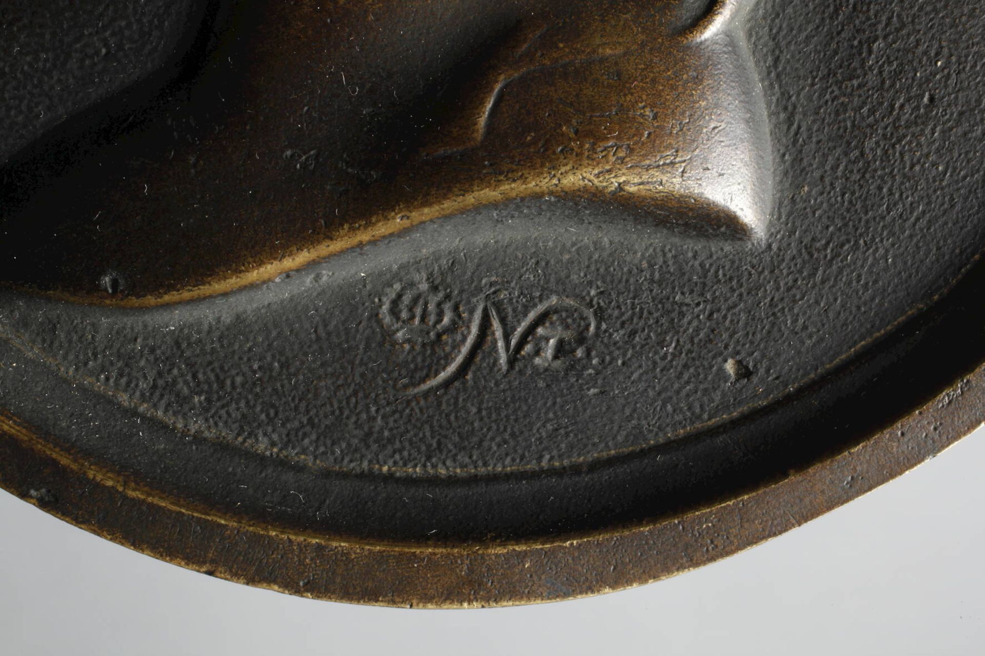 Bronzeplakette Napoleon I. - Image 3 of 5