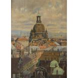 Fritz Beckert, attr., Blick auf die Frauenkirche